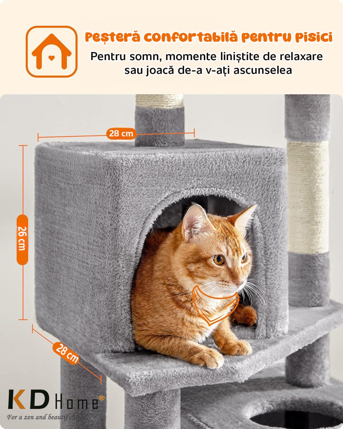 Ansamblu Joaca Pentru Pisici KD Home FelineHaven Tower – KidGPS Store